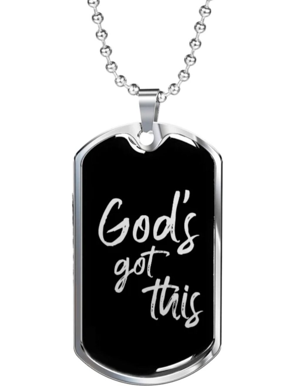 God's Got This - Military-Style Dog Tag Necklace - For Men or Women